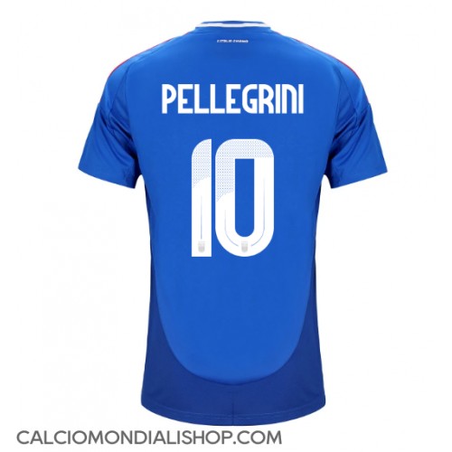 Maglie da calcio Italia Lorenzo Pellegrini #10 Prima Maglia Europei 2024 Manica Corta